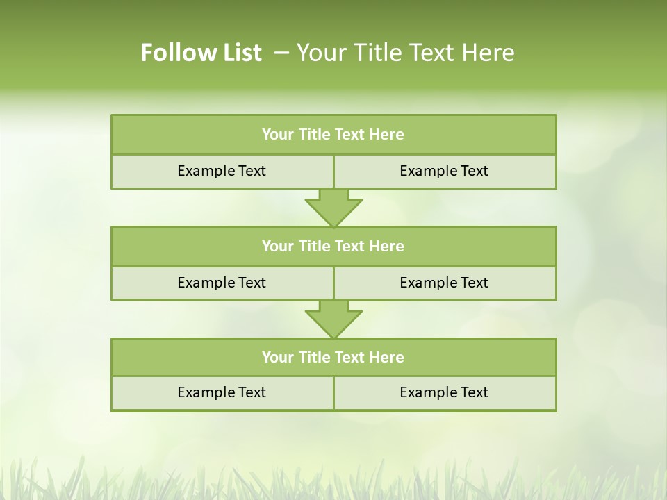 Lawn Abstract Leaf PowerPoint Template