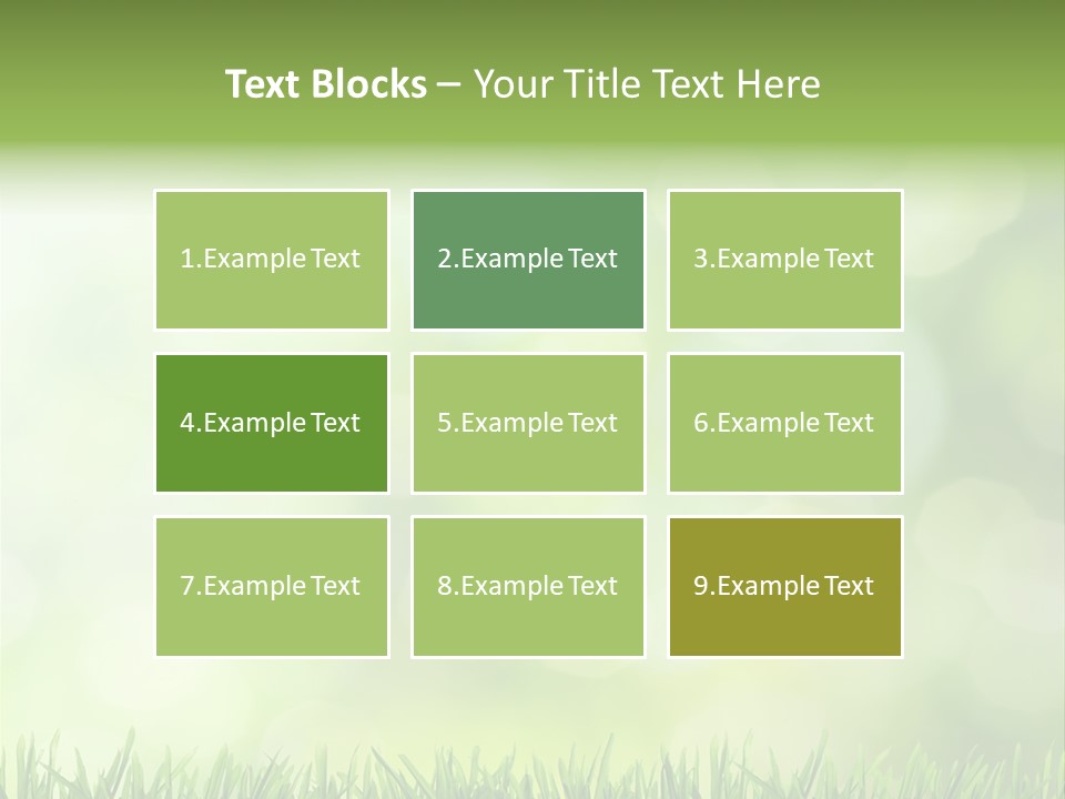 Lawn Abstract Leaf PowerPoint Template