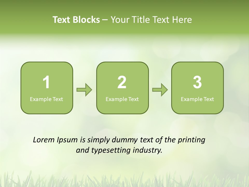 Lawn Abstract Leaf PowerPoint Template