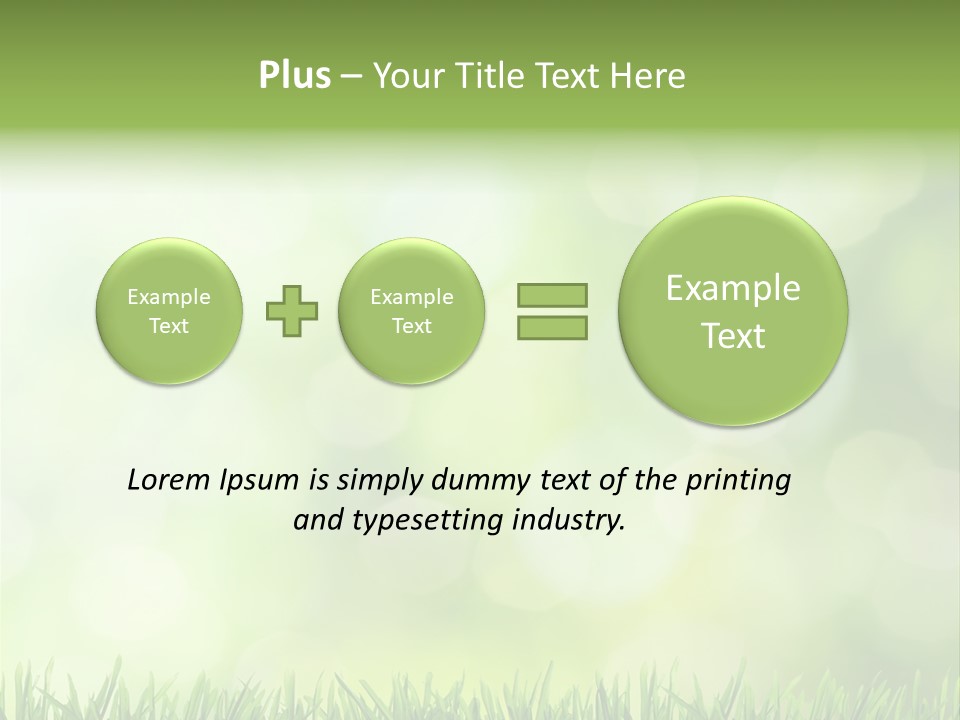 Lawn Abstract Leaf PowerPoint Template