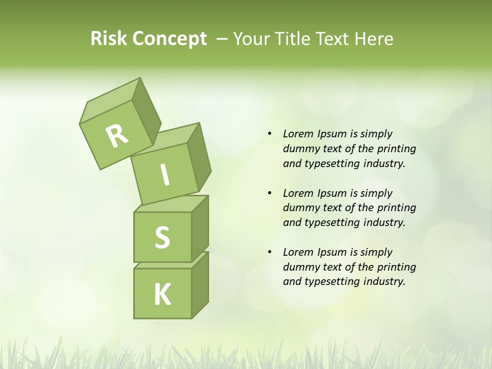 Lawn Abstract Leaf PowerPoint Template