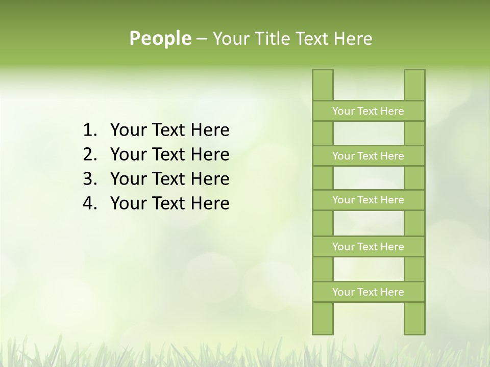 Lawn Abstract Leaf PowerPoint Template