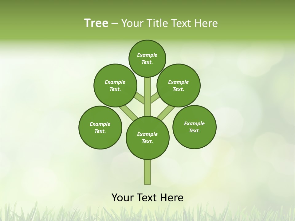 Lawn Abstract Leaf PowerPoint Template