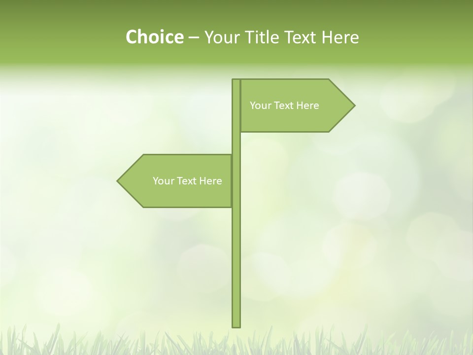 Lawn Abstract Leaf PowerPoint Template