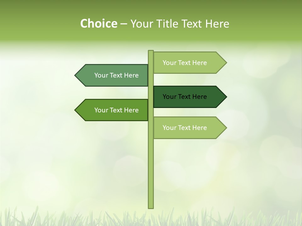 Lawn Abstract Leaf PowerPoint Template