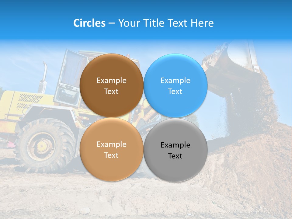 Shovel Earthmoving Heavy Duty PowerPoint Template