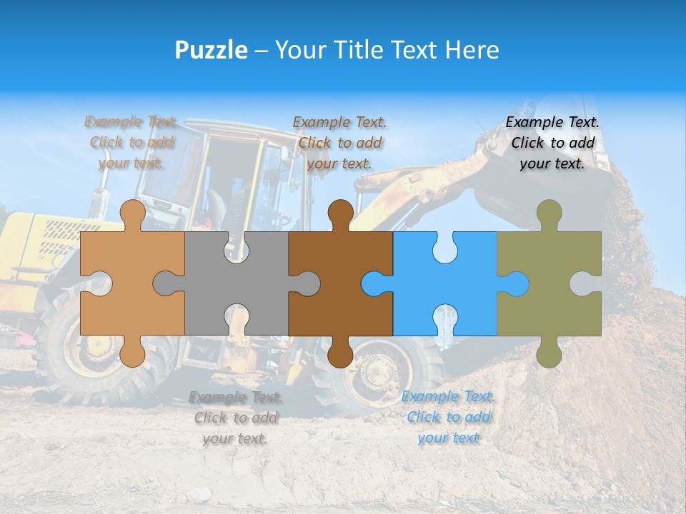 Shovel Earthmoving Heavy Duty PowerPoint Template