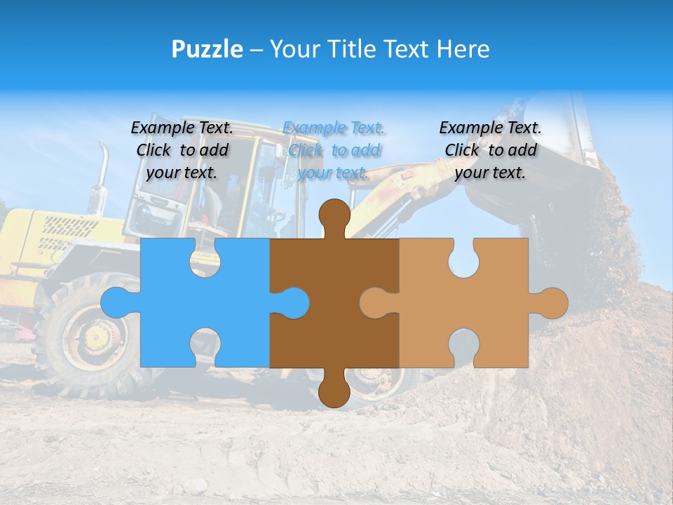 Shovel Earthmoving Heavy Duty PowerPoint Template