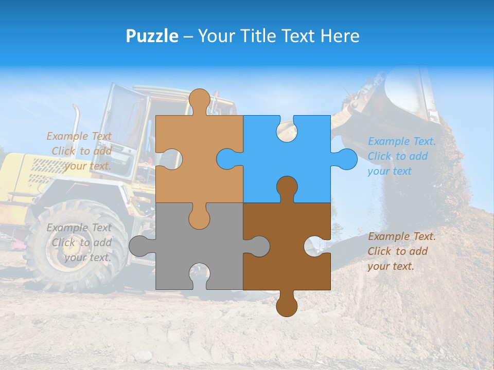 Shovel Earthmoving Heavy Duty PowerPoint Template