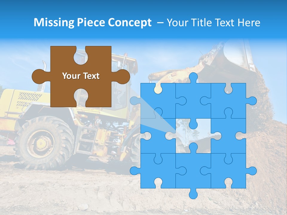 Shovel Earthmoving Heavy Duty PowerPoint Template