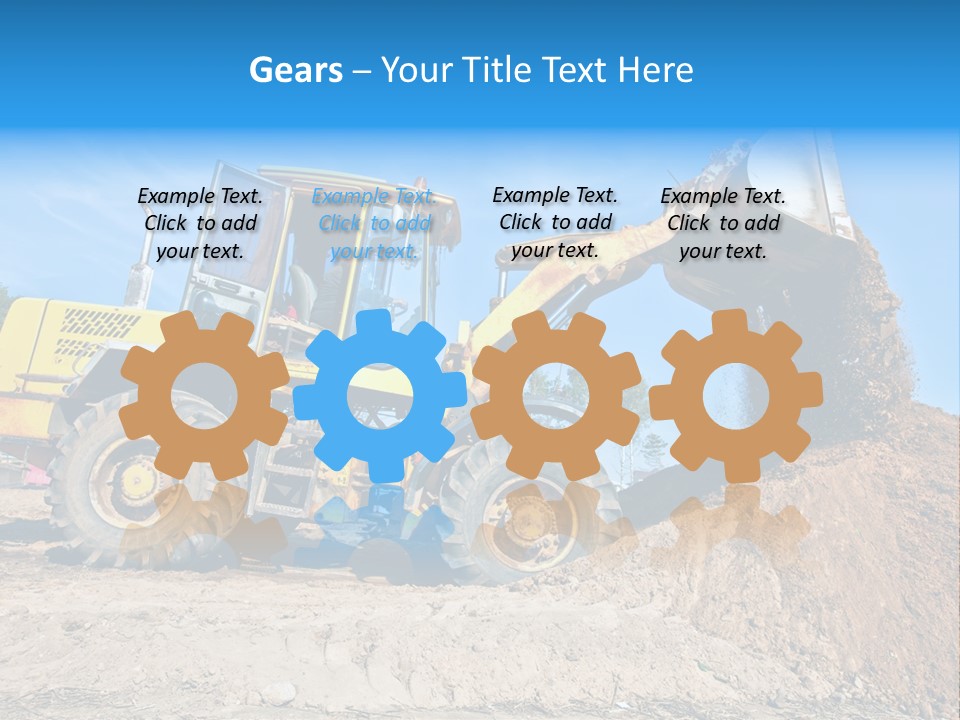 Shovel Earthmoving Heavy Duty PowerPoint Template
