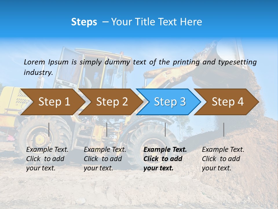 Shovel Earthmoving Heavy Duty PowerPoint Template