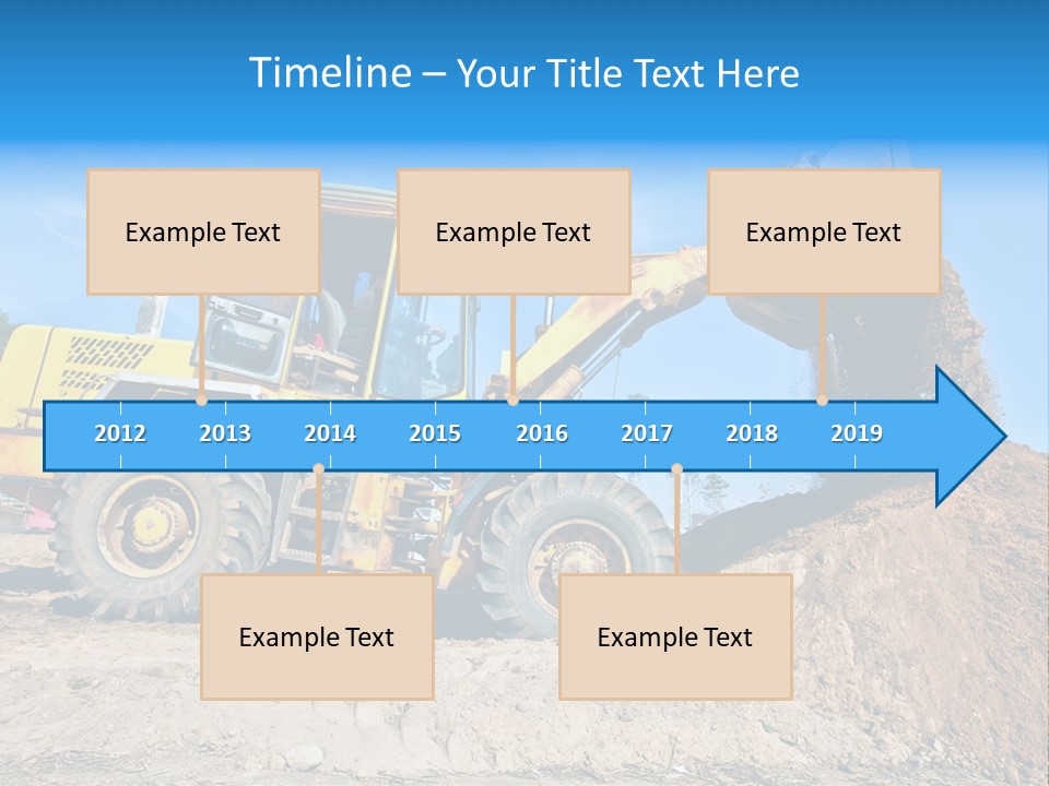 Shovel Earthmoving Heavy Duty PowerPoint Template