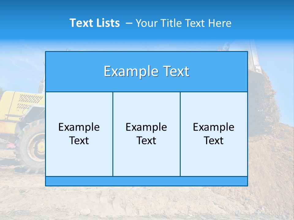 Shovel Earthmoving Heavy Duty PowerPoint Template