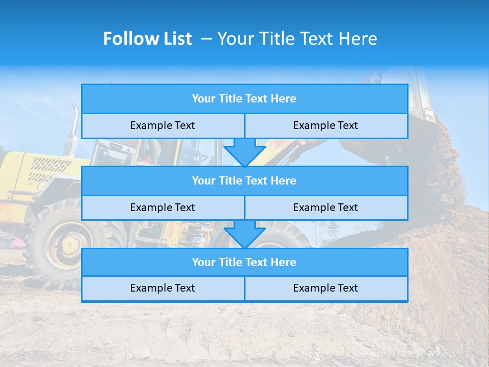 Shovel Earthmoving Heavy Duty PowerPoint Template