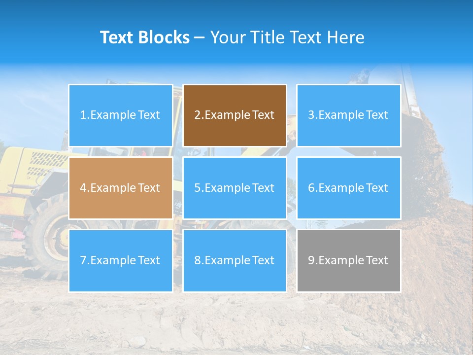 Shovel Earthmoving Heavy Duty PowerPoint Template