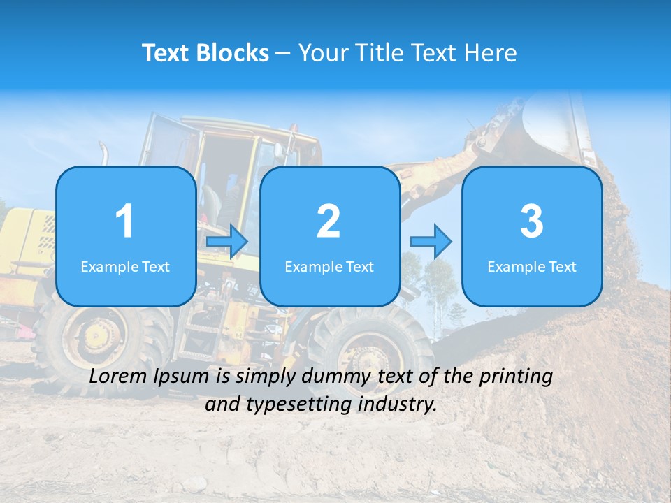 Shovel Earthmoving Heavy Duty PowerPoint Template