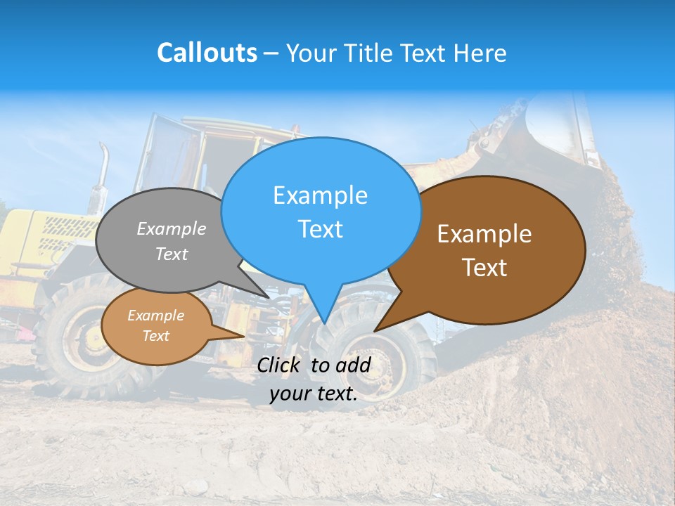 Shovel Earthmoving Heavy Duty PowerPoint Template