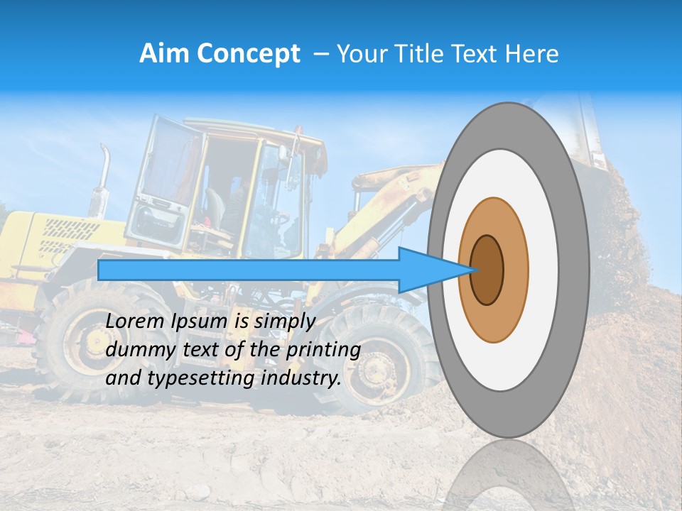 Shovel Earthmoving Heavy Duty PowerPoint Template