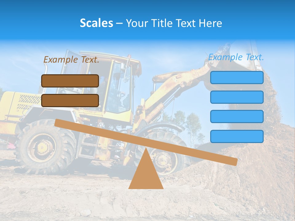 Shovel Earthmoving Heavy Duty PowerPoint Template