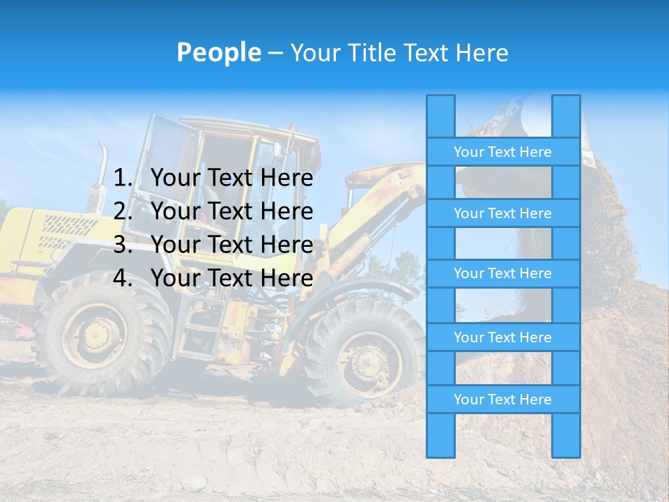 Shovel Earthmoving Heavy Duty PowerPoint Template