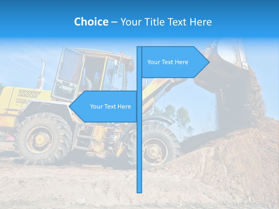 Shovel Earthmoving Heavy Duty PowerPoint Template