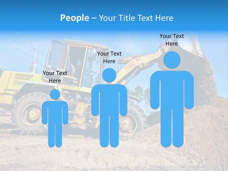 Shovel Earthmoving Heavy Duty PowerPoint Template