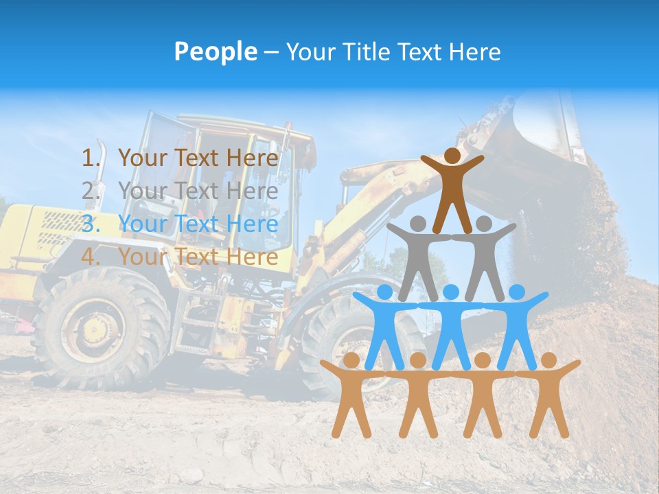 Shovel Earthmoving Heavy Duty PowerPoint Template