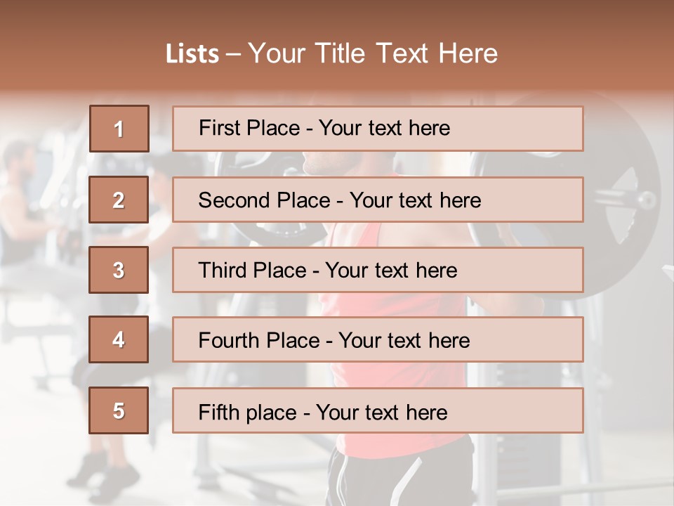 Body Latin Working PowerPoint Template
