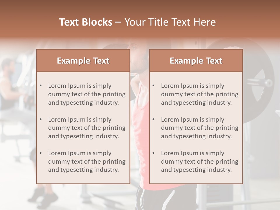 Body Latin Working PowerPoint Template