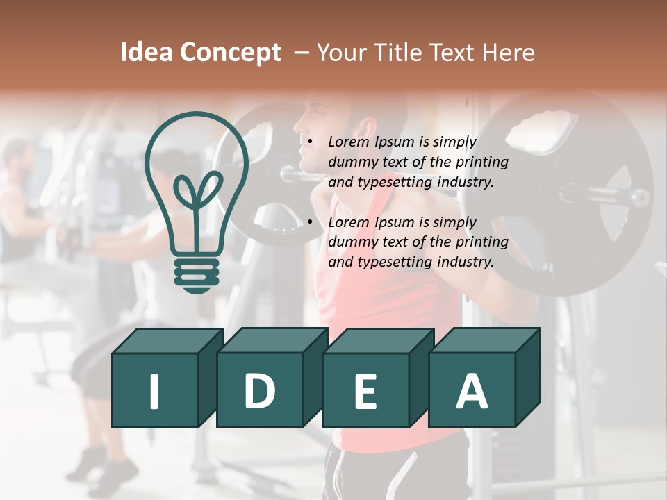 Body Latin Working PowerPoint Template