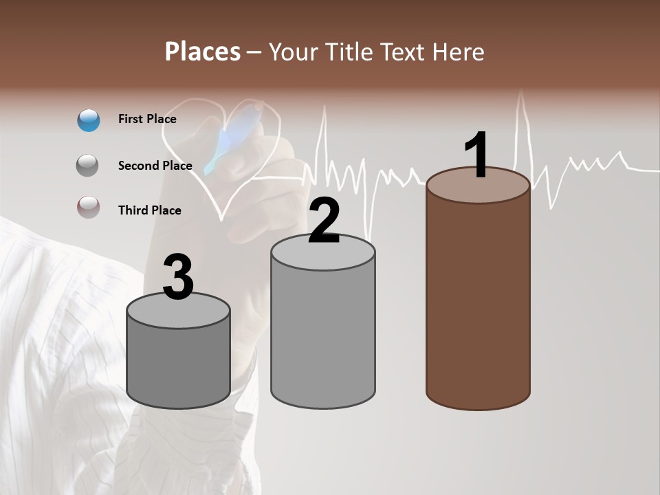 Beat Cardiogram Graph PowerPoint Template