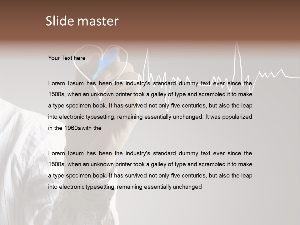 Beat Cardiogram Graph PowerPoint Template