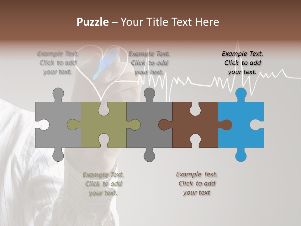 Beat Cardiogram Graph PowerPoint Template