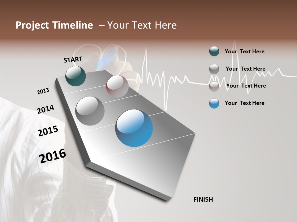 Beat Cardiogram Graph PowerPoint Template