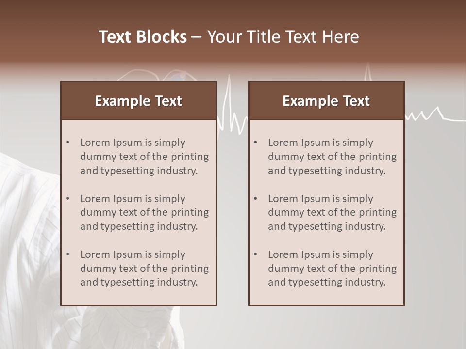 Beat Cardiogram Graph PowerPoint Template