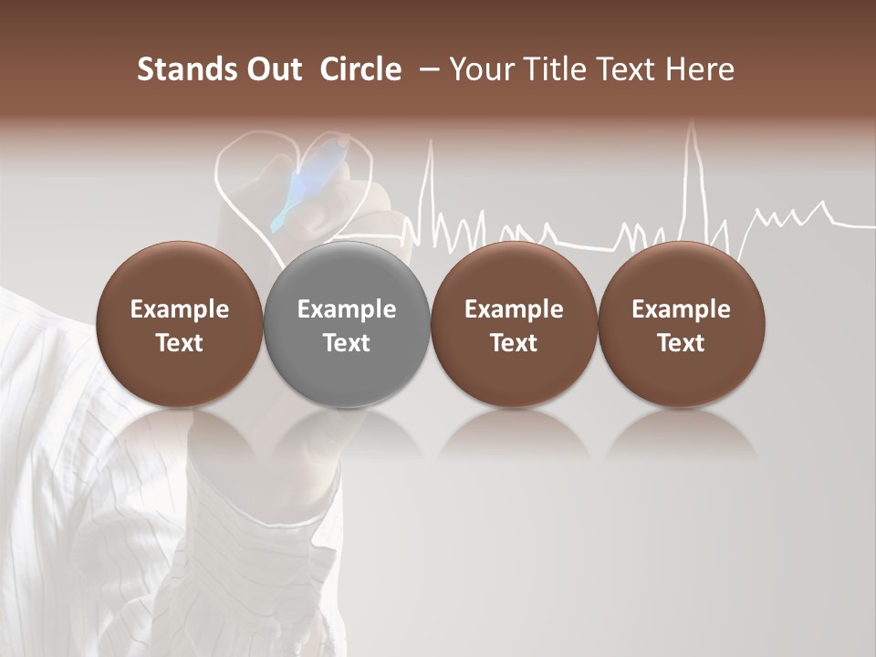 Beat Cardiogram Graph PowerPoint Template