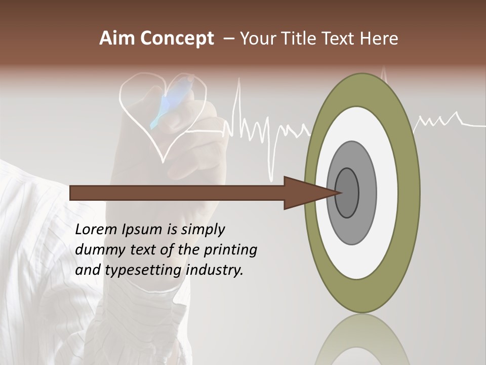 Beat Cardiogram Graph PowerPoint Template