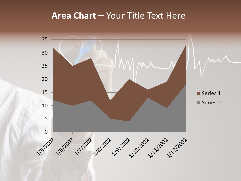 Beat Cardiogram Graph PowerPoint Template
