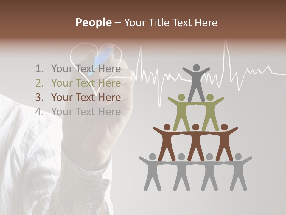 Beat Cardiogram Graph PowerPoint Template