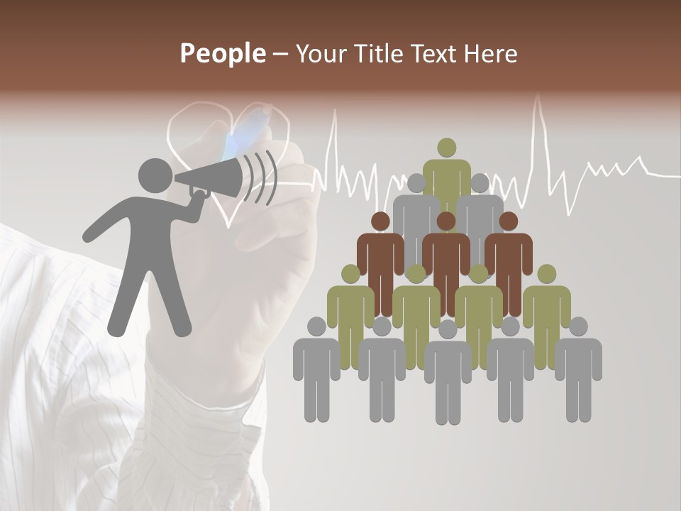 Beat Cardiogram Graph PowerPoint Template