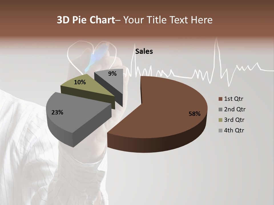 Beat Cardiogram Graph PowerPoint Template