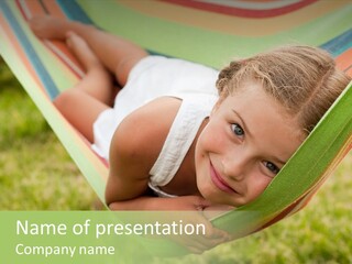 Resort Nature Female PowerPoint Template