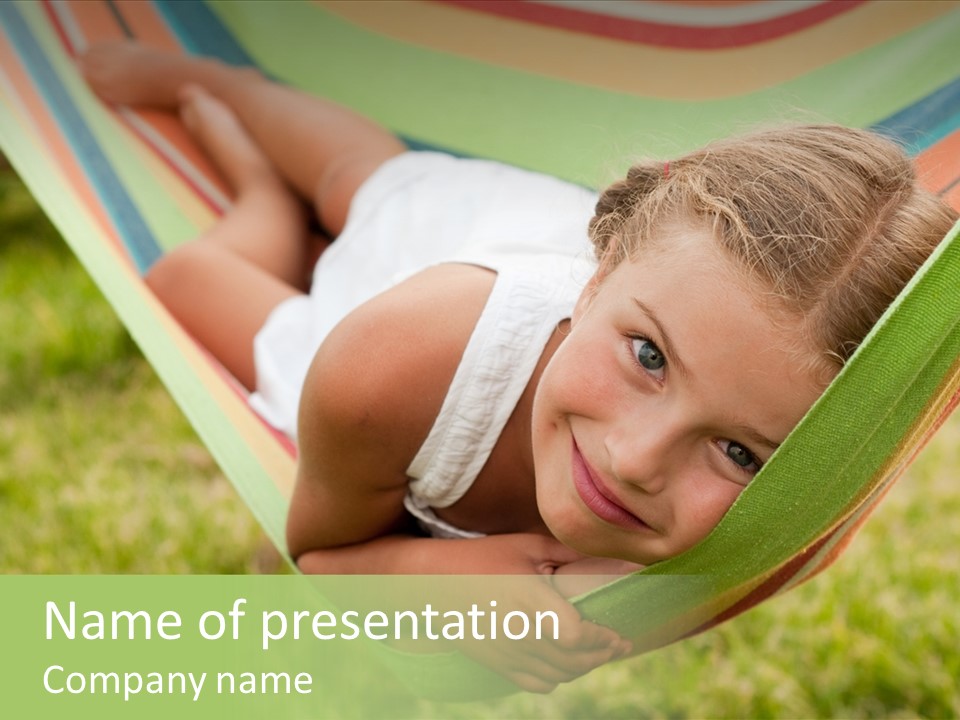 Resort Nature Female PowerPoint Template