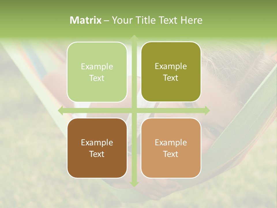 Resort Nature Female PowerPoint Template