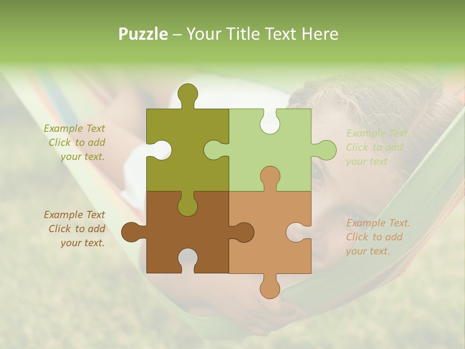 Resort Nature Female PowerPoint Template