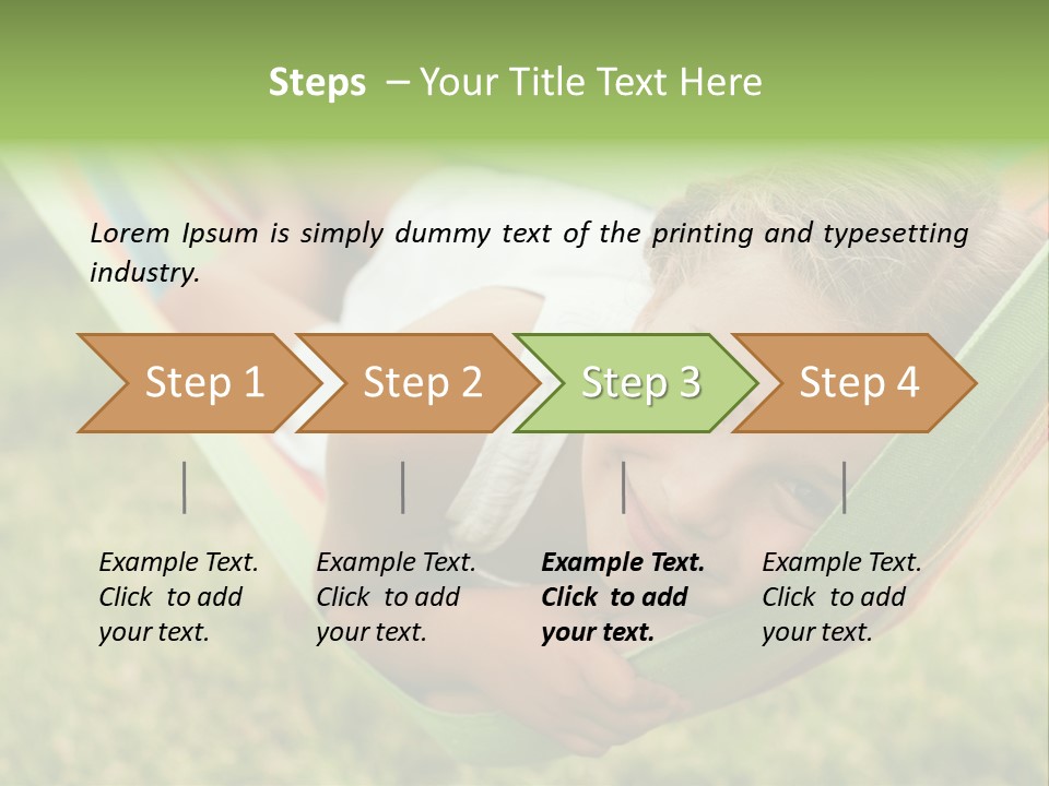 Resort Nature Female PowerPoint Template