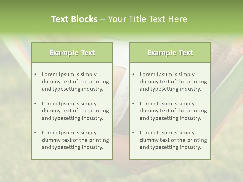 Resort Nature Female PowerPoint Template