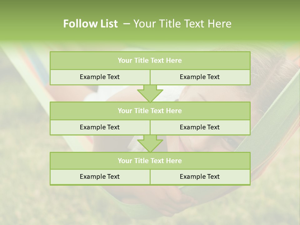 Resort Nature Female PowerPoint Template