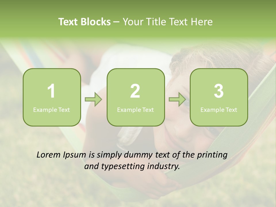 Resort Nature Female PowerPoint Template